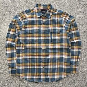 Marmot Tromso Flannel Shirt Mens M Long Sleeve Button Up Midweight Plaid